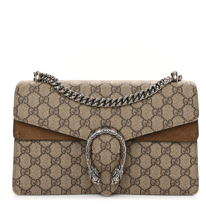 Gucci GG Supreme Monogram Small Dionysus Shoulder Bag Taupe 1 of 15