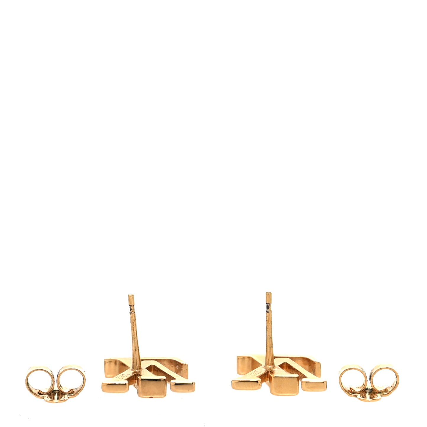 Metal LV Iconic Earrings Gold