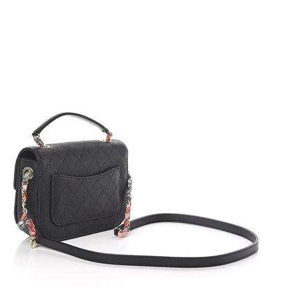 Chanel Caviar Quilted Thread Around Single Flap Black 3 of 9