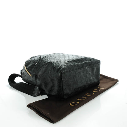 Gucci Guccissima Medium Classic Backpack Black 4 of 7