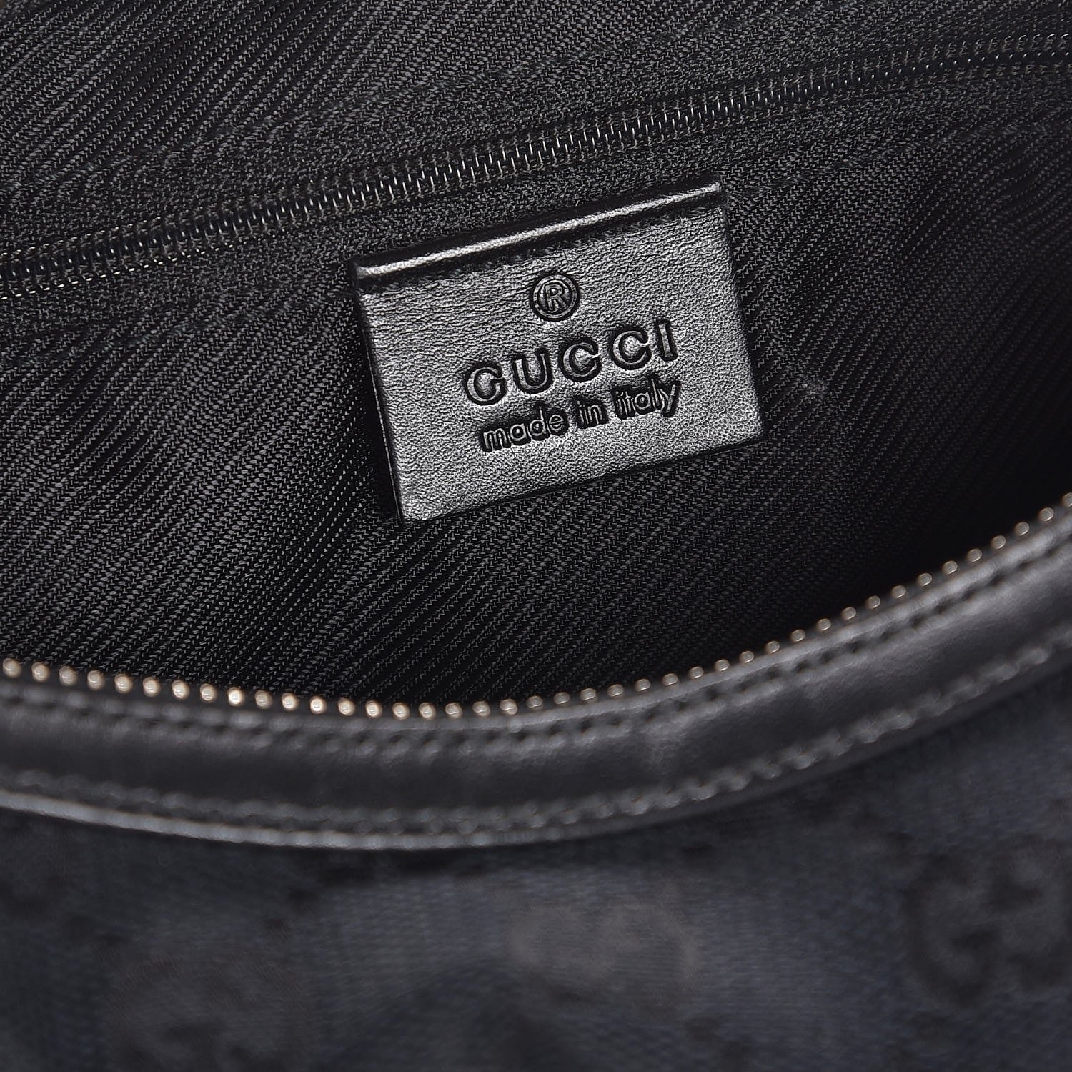 Gucci Monogram GG Small Clasp Hobo Black 6 of 7