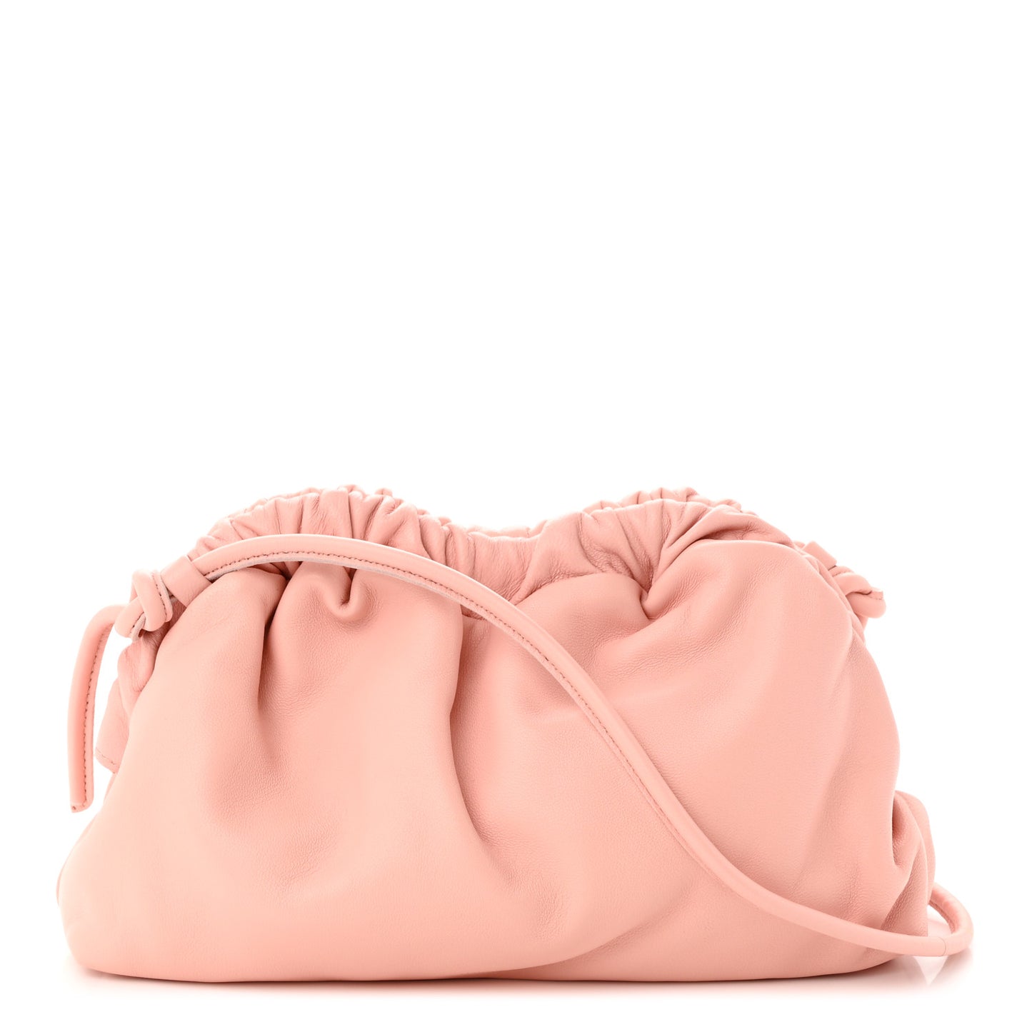 Lambskin Mini Cloud Clutch Dahlia
