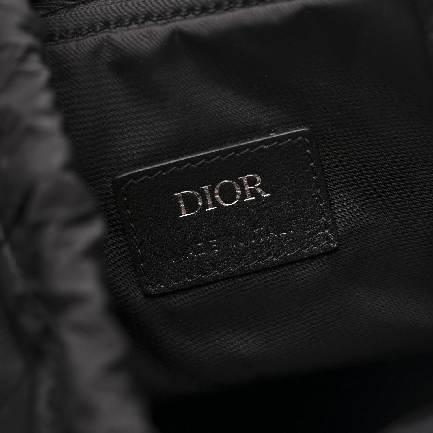 Christian Dior Nylon Saddle Backpack Black 6 of 10
