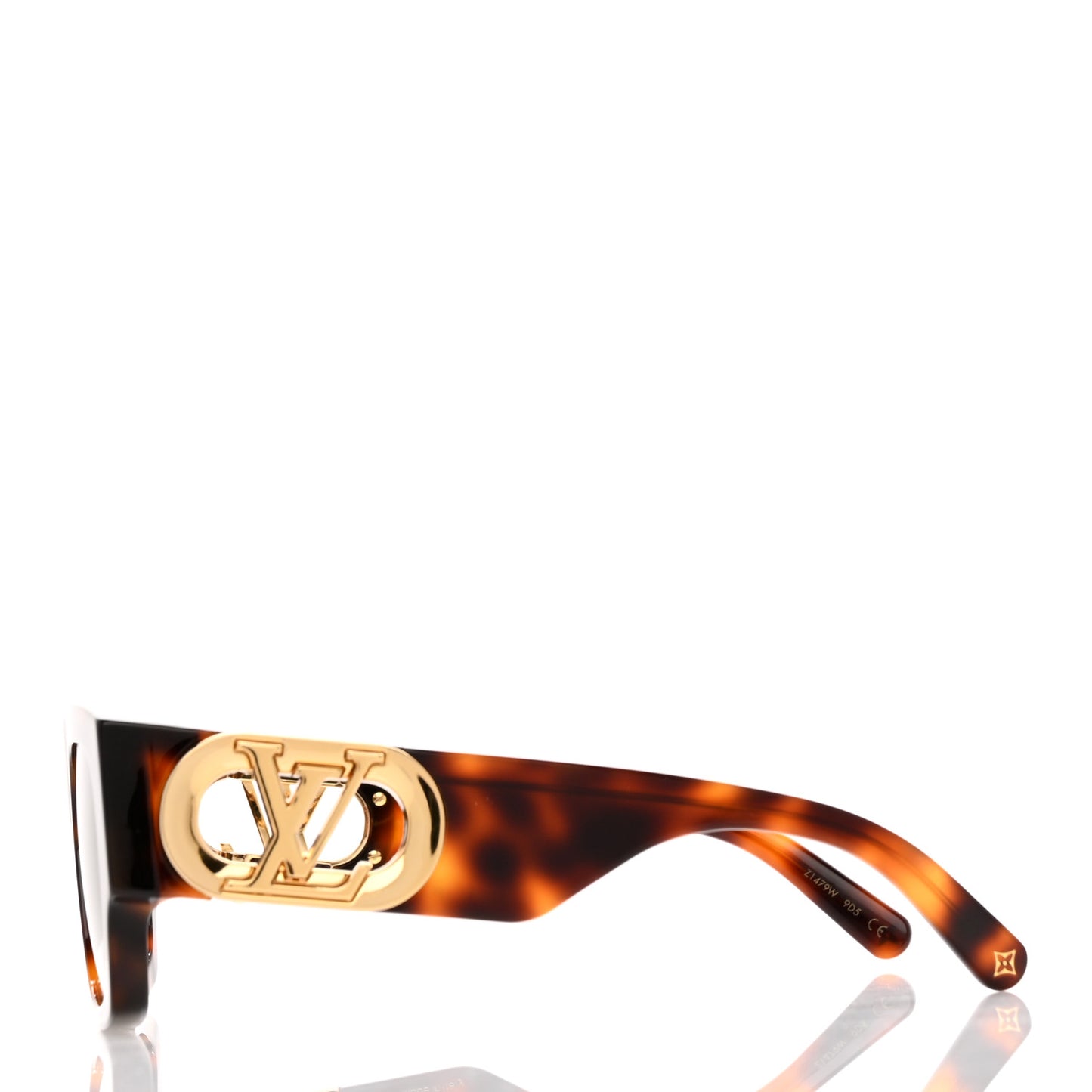 Acetate LV Link Square Sunglasses Z1479W Dark Tortoise