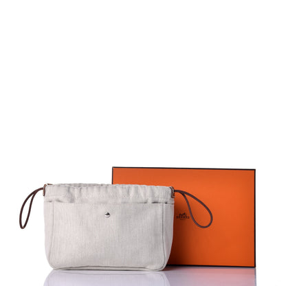 Hermes Canvas Barenia Fourbi 20 PM Pouch Naturel Fauve 10 of 10