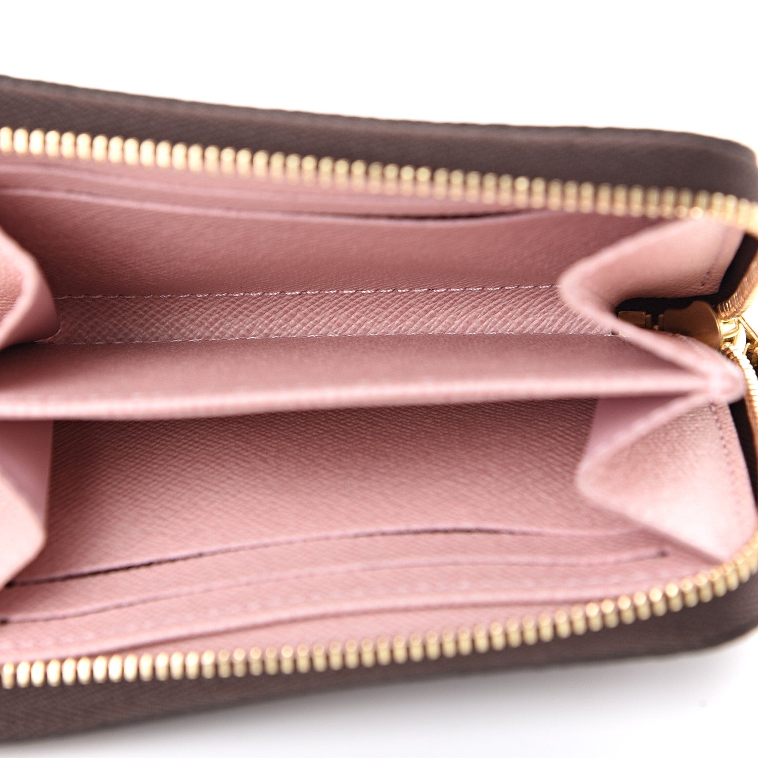 Louis Vuitton Damier Ebene Zippy Coin Purse Rose Ballerine 4 of 7