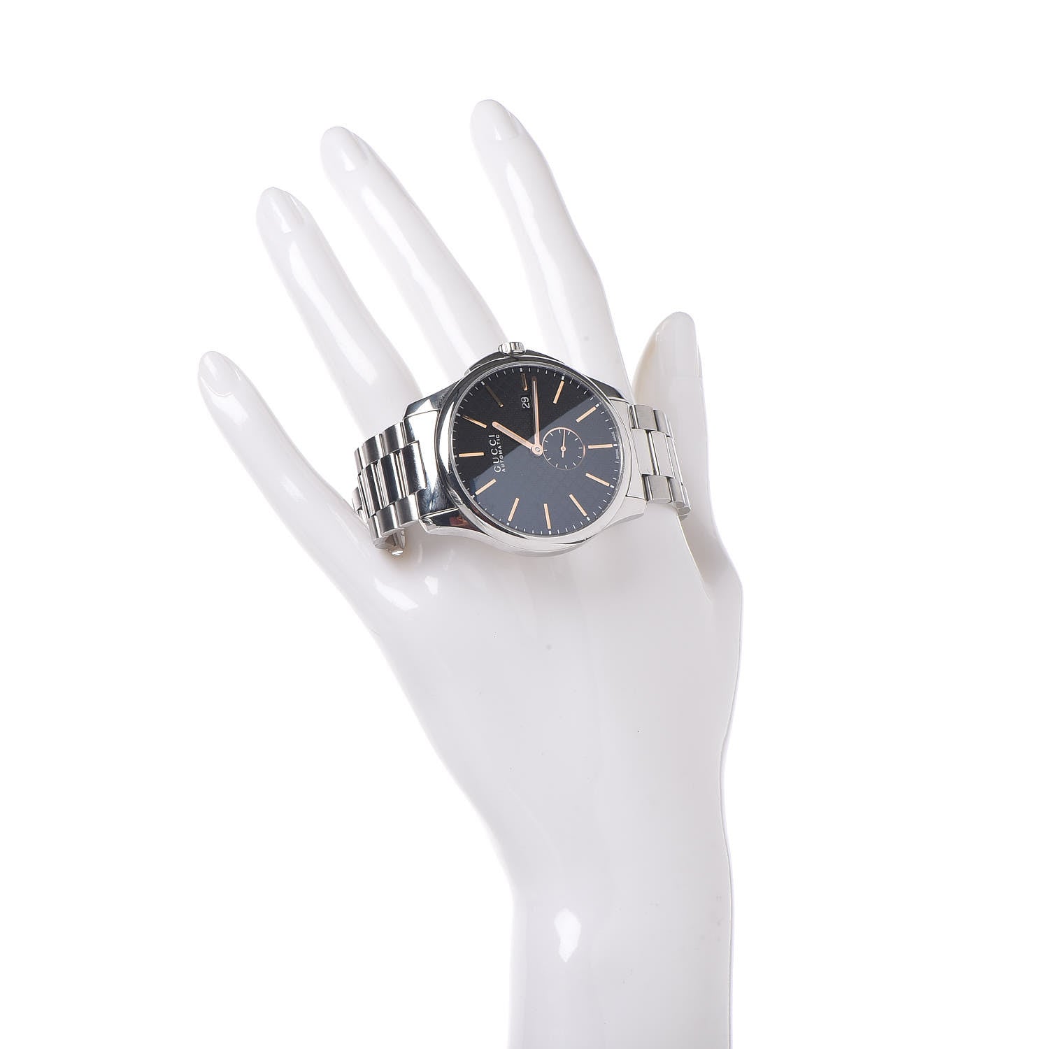 Gucci Stainless Steel 40mm G-Timeless Automatic Watch Black 2 of 6