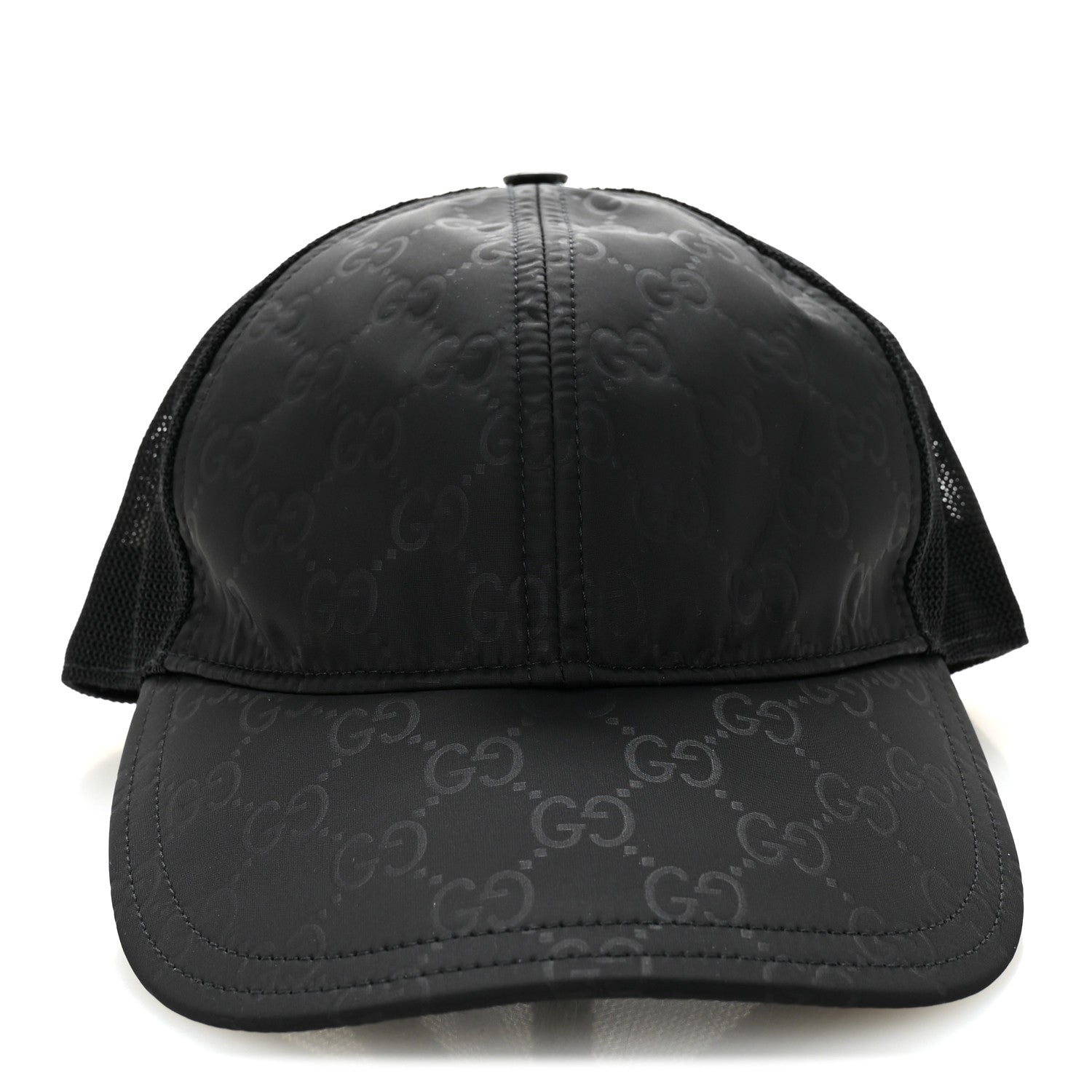 Gucci GG Supreme Monogram Baseball Hat S 57 Black 4 of 9