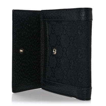 Gucci Monogram Charmy French Flap Wallet Black 6 of 10