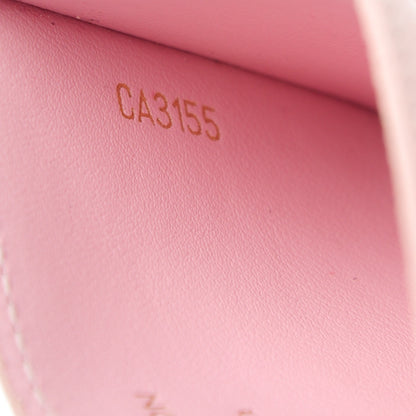 Louis Vuitton Damier Ebene Caissa Card Holder Rose Ballerine 7 of 7