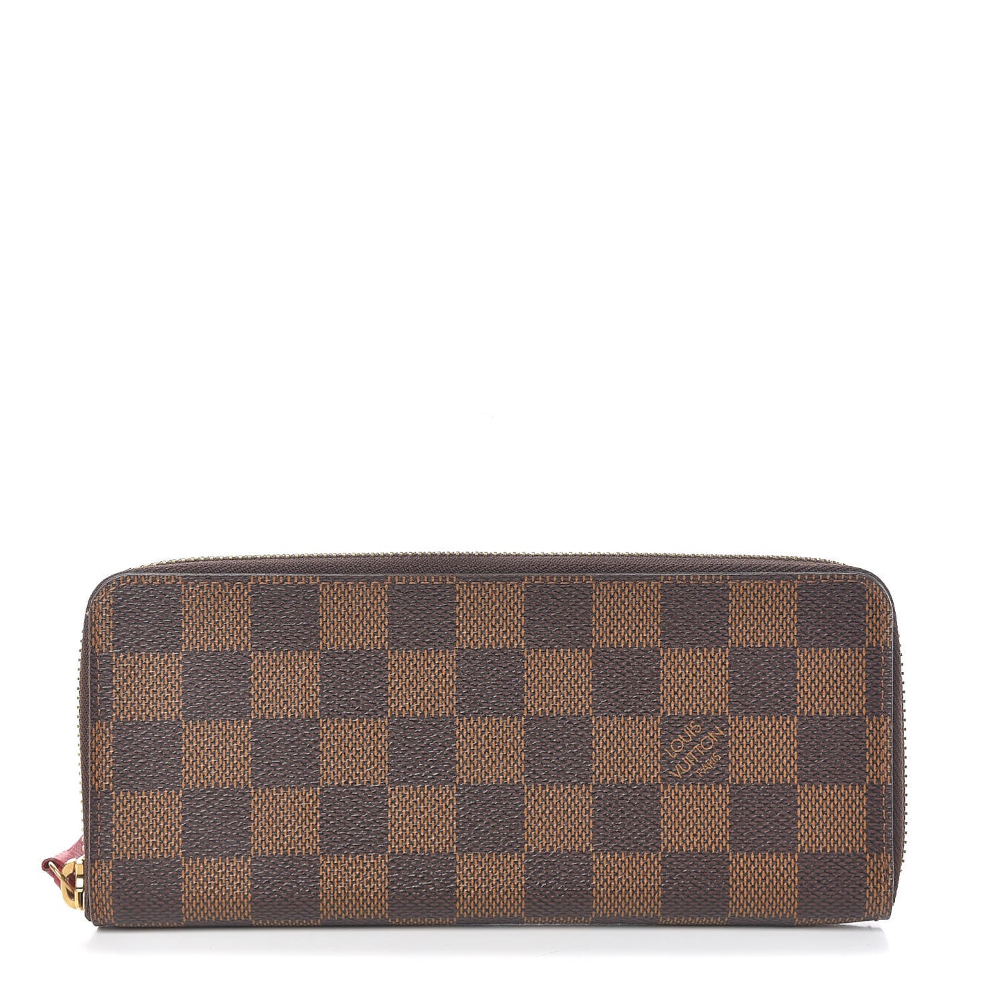 Damier Ebene Clemence Wallet Cherry