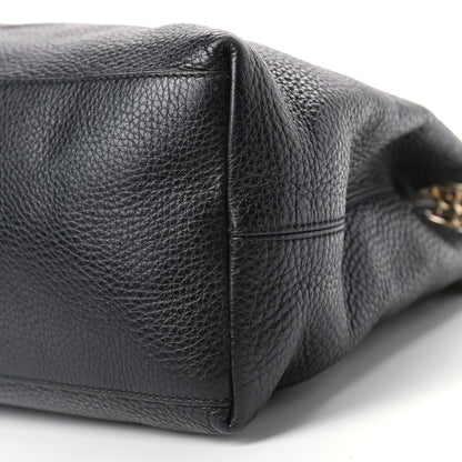 Gucci Pebbled Calfskin Medium Soho Chain Shoulder Bag Black 9 of 9