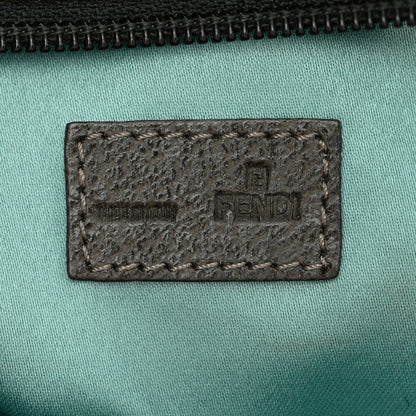 Fendi Zucca Cinghiale Medium Zip Code Shopping Tote Rosa Verde 6 of 10