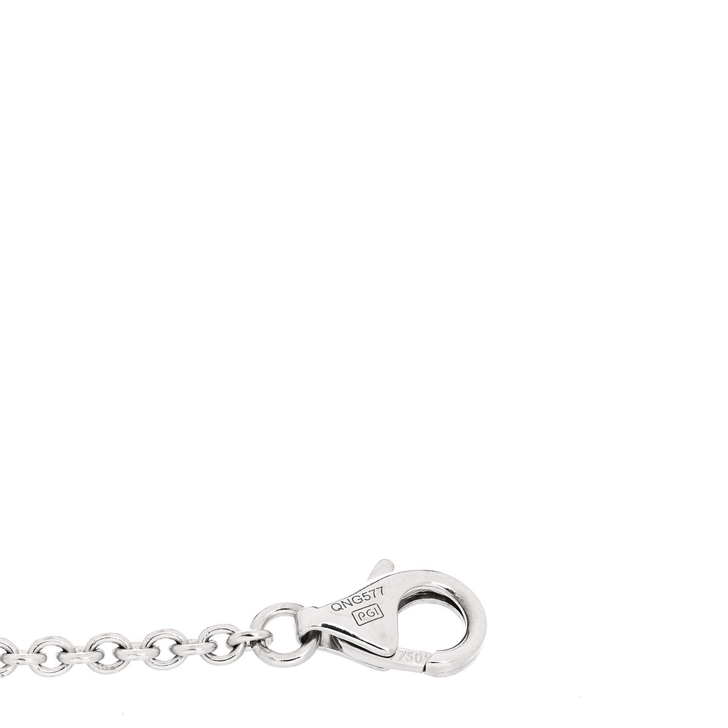 Cartier 18K White Gold Interlocking LOVE Bracelet 4 of 5
