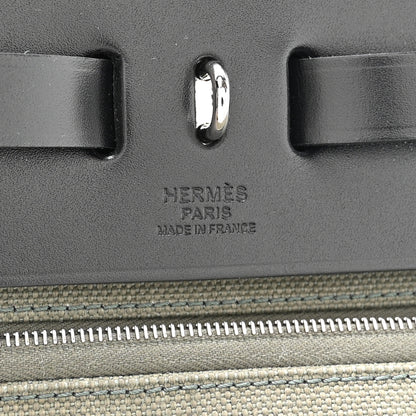 Hermes Military Toile Vache Hunter Herbag 39 Vert De Gris Black 7 of 12