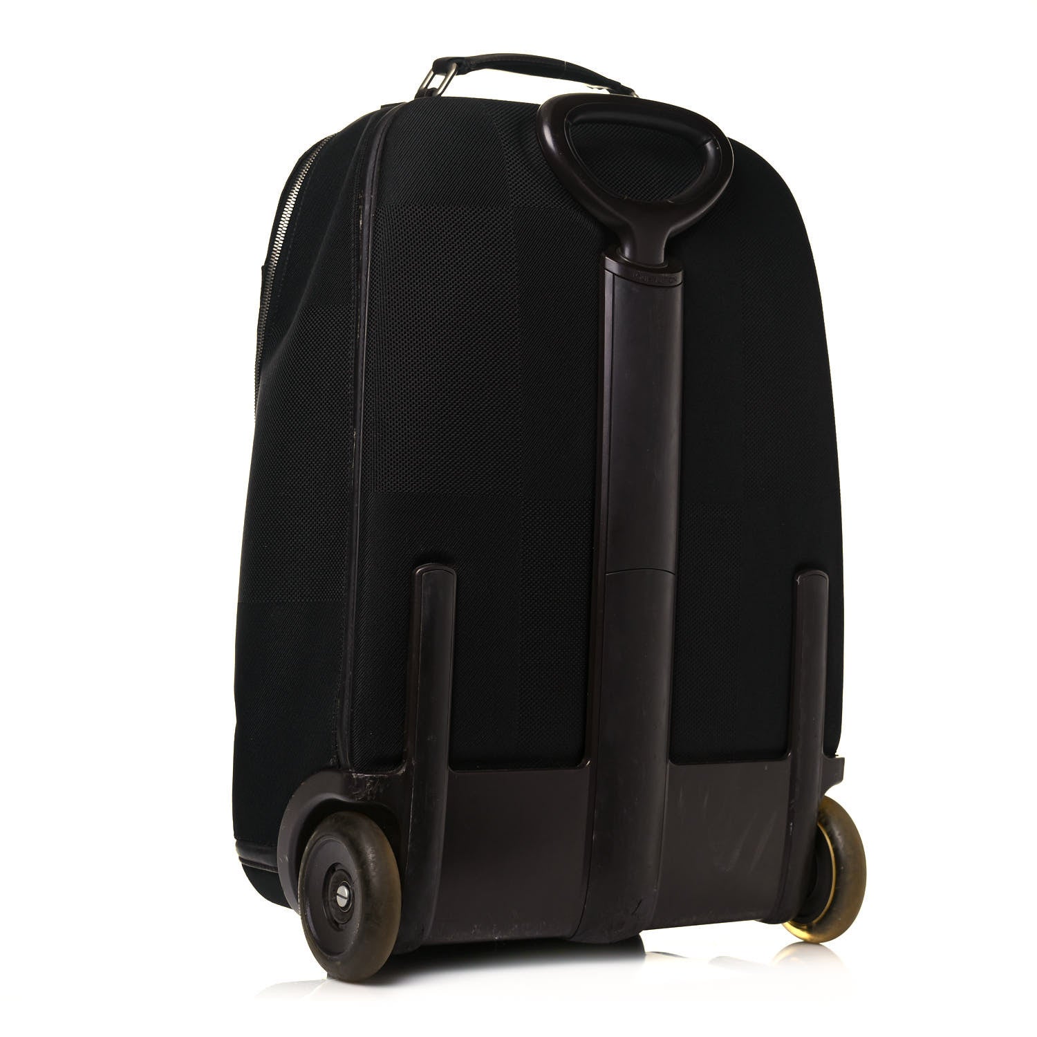 Louis Vuitton Damier Geant Conquerant 55 Roller Luggage Black 2 of 26