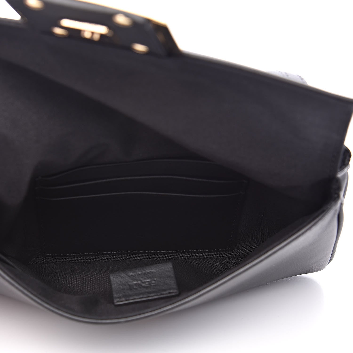 Fendi Vitello Grace Matte Duo Baguette Black 5 of 11