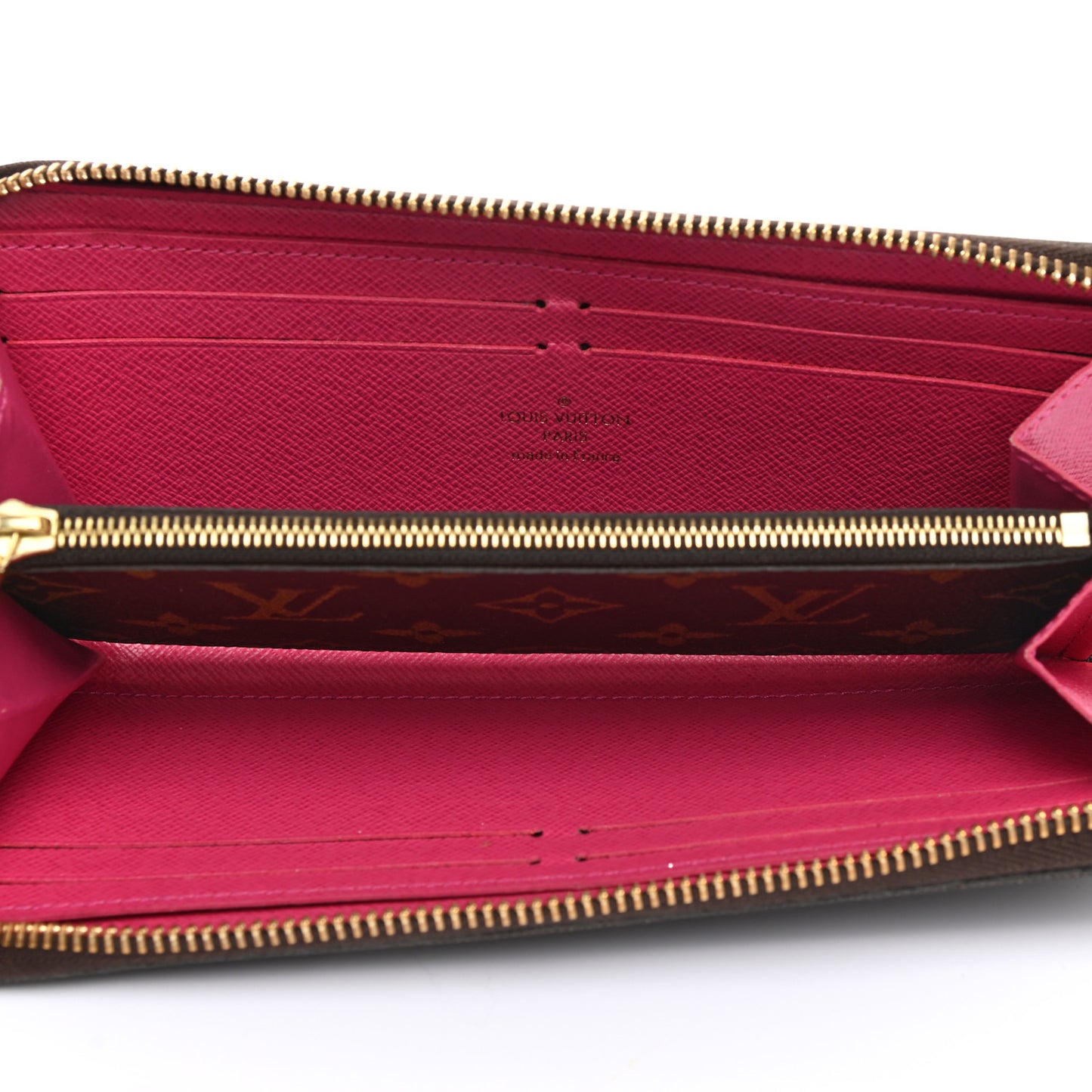 Monogram Clemence Wallet Hot Pink