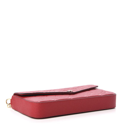 Louis Vuitton Empreinte Pochette Felicie Chain Wallet Scarlet 4 of 12