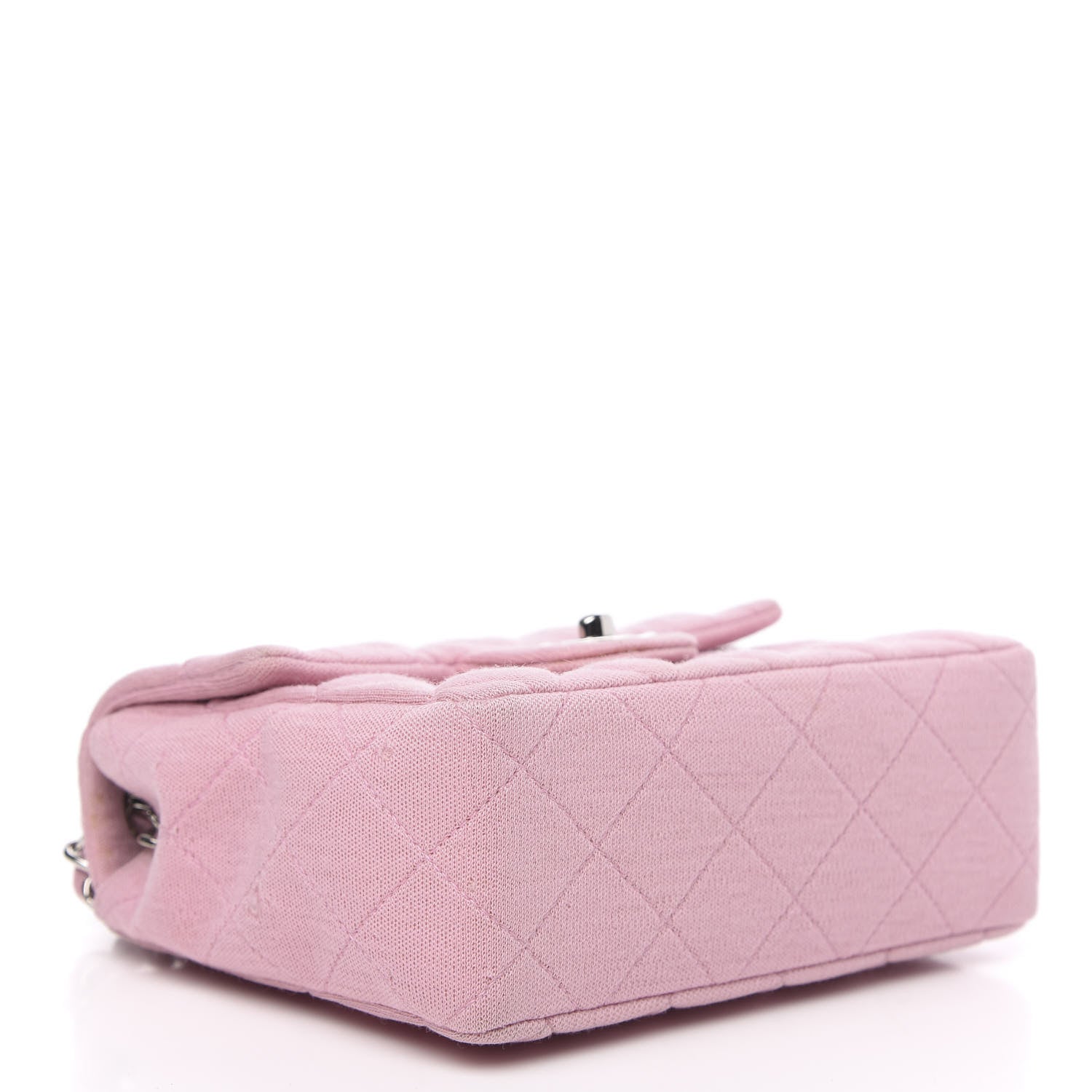 Chanel Jersey Quilted Mini Square Flap Pink 4 of 12