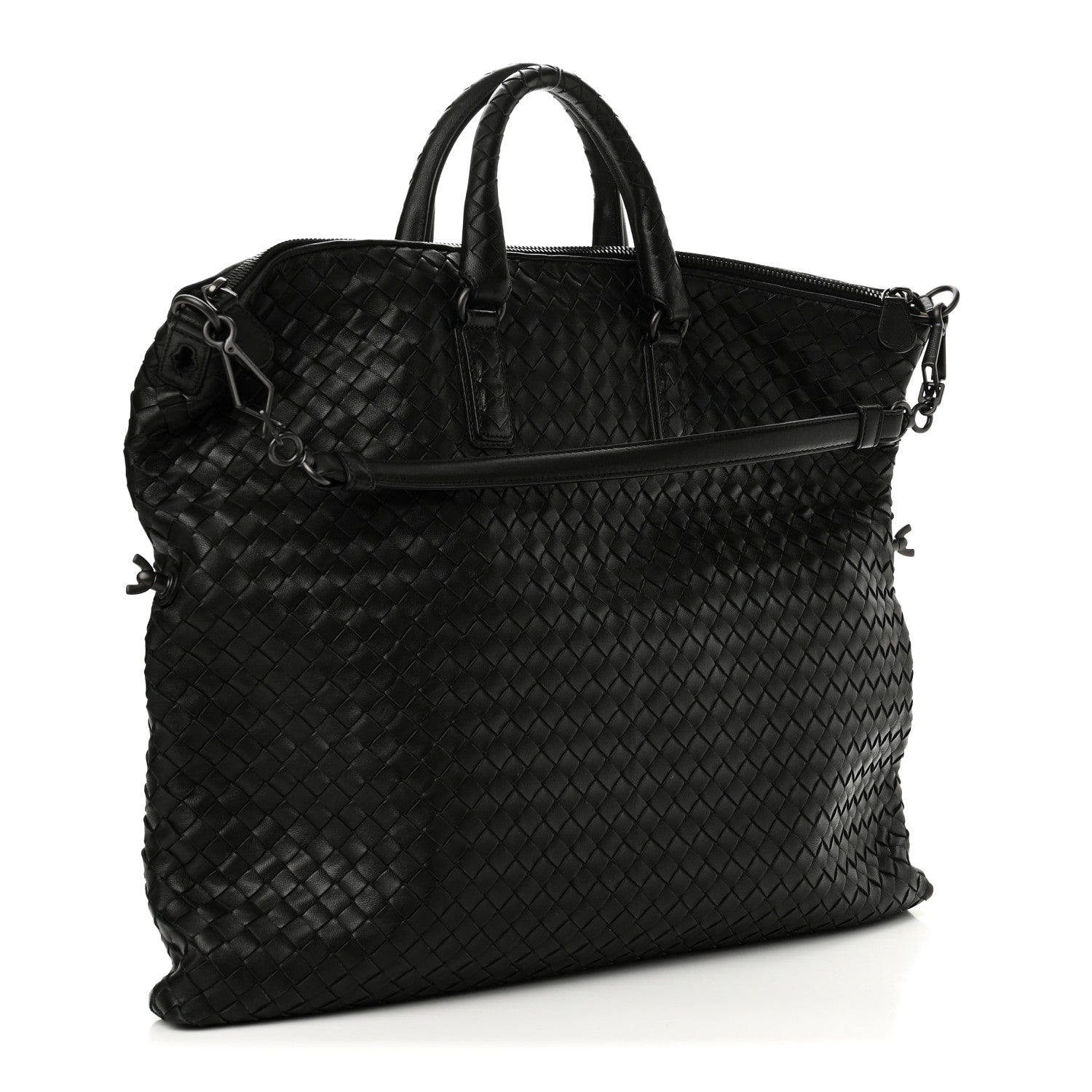 Bottega Veneta Nappa Intrecciato Medium Convertible Tote Black 5 of 18