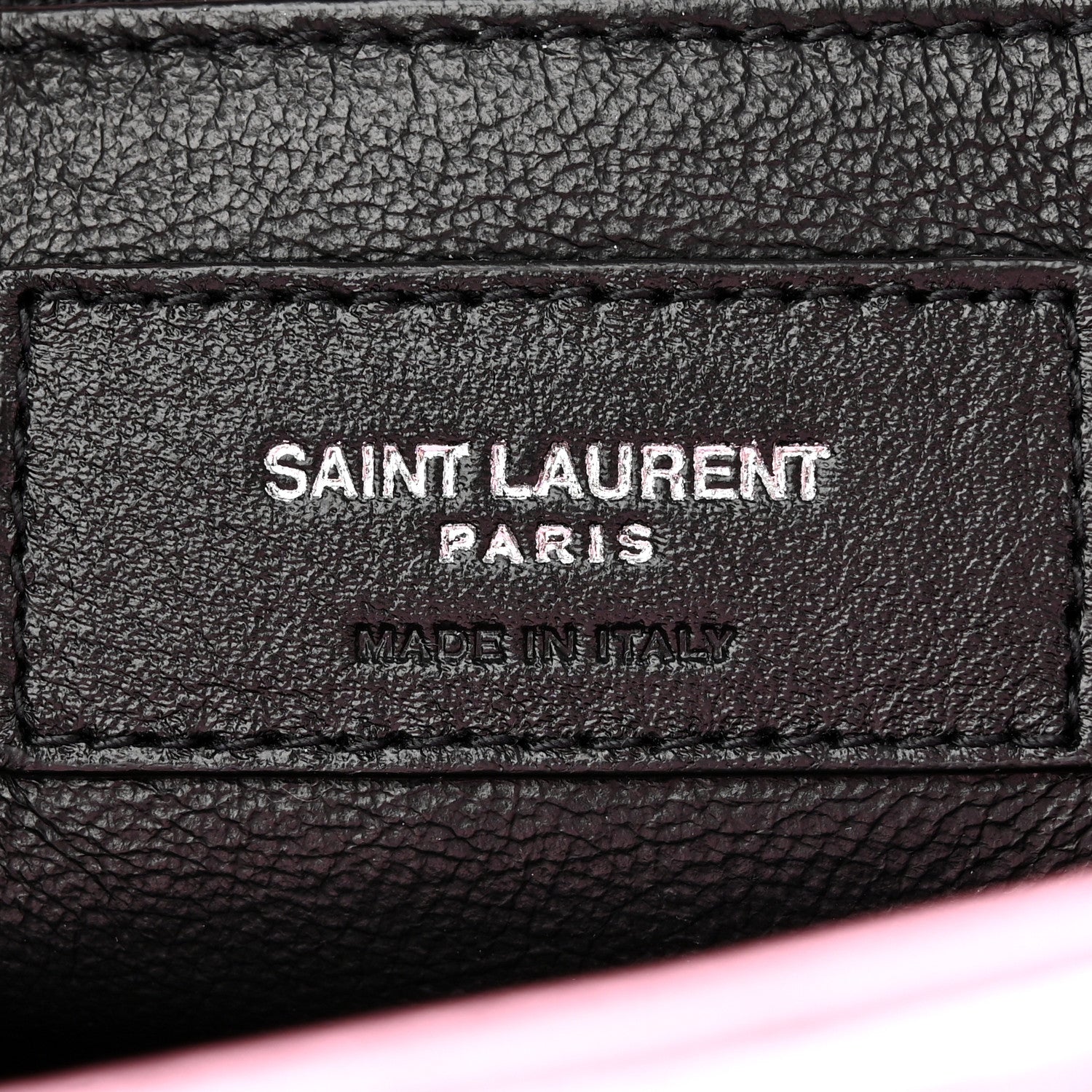 Saint Laurent Metallic Lambskin Quilted Sade Puffer Envelope Clutch New Azalea 6 of 9