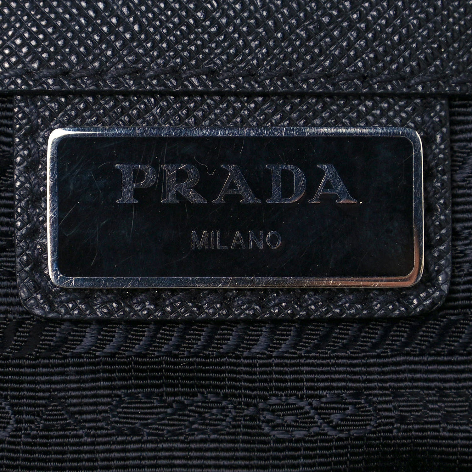 Prada X JAMES JEAN Tessuto Nylon Patch Shopping Tote Black 6 of 18