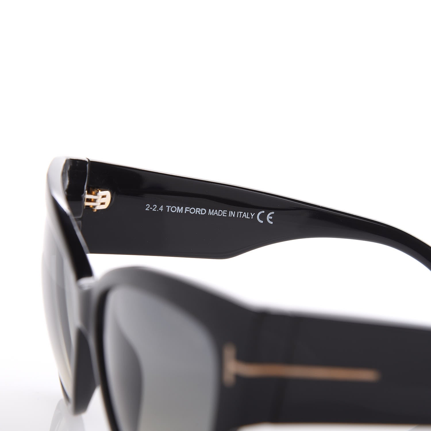Tom Ford Acetate Anoushka Cat Eye Sunglasses TF371 Black 5 of 7
