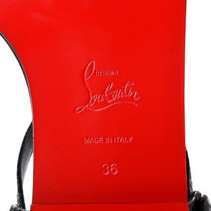 Christian Louboutin Calfskin Jurassic Planet Ball Sandal Flats 36 Black 7 of 9