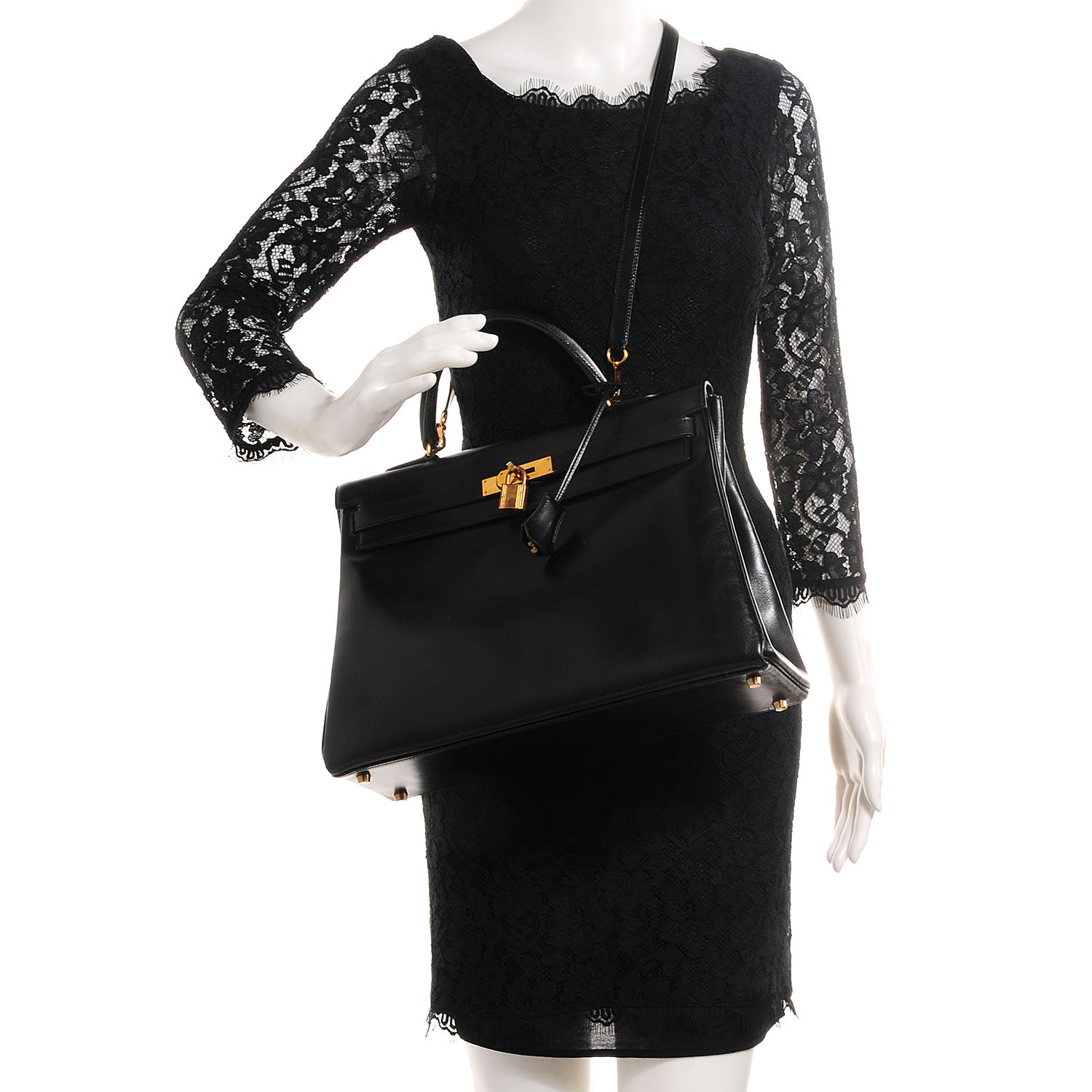 Hermes Box Kelly Retourne 32 Black 2 of 29