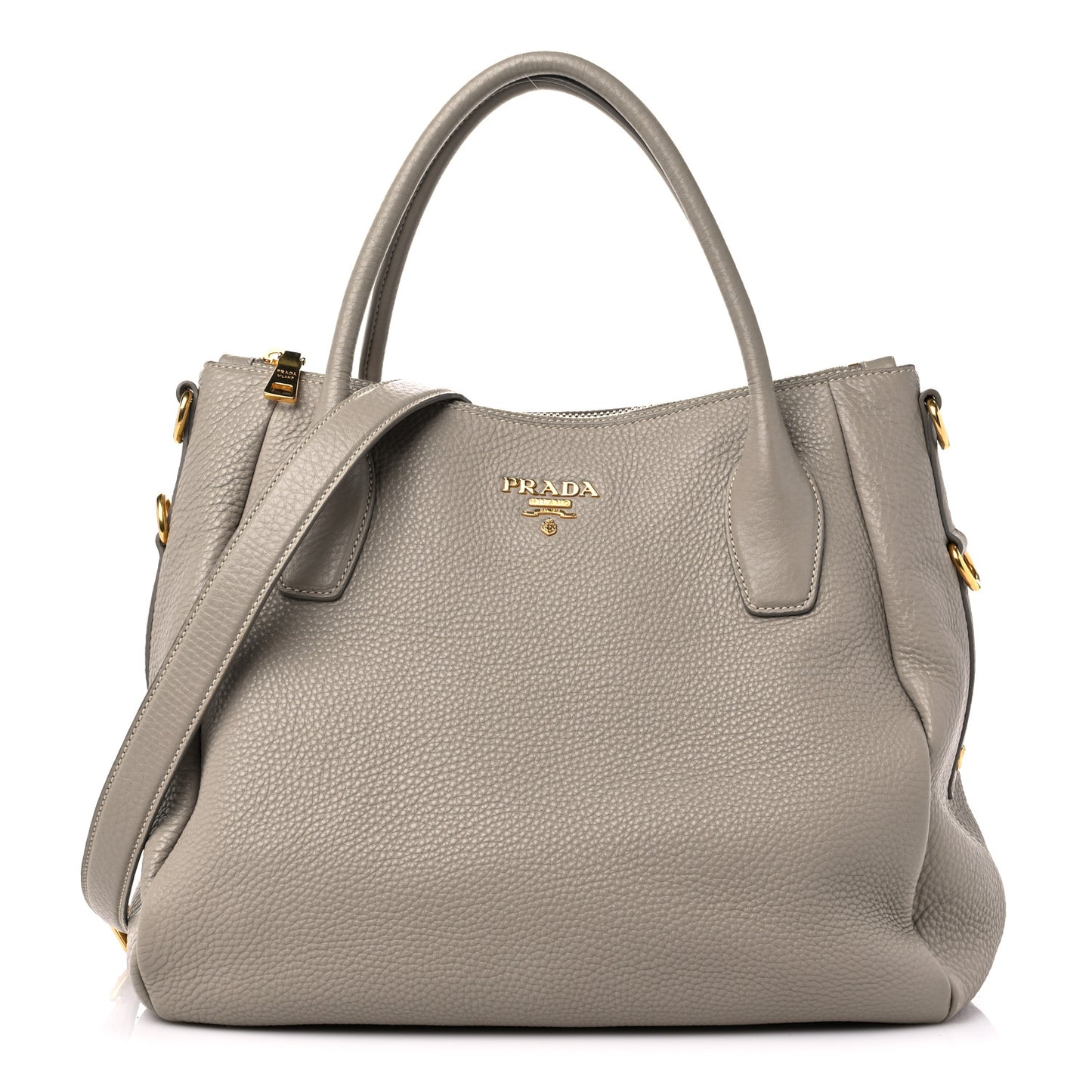 Vitello Daino Shoulder Bag Argilla