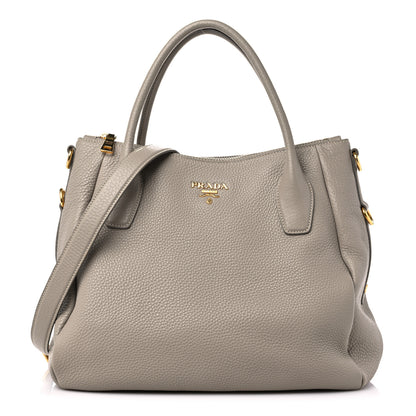 Prada Vitello Daino Shoulder Bag Argilla 1 of 9