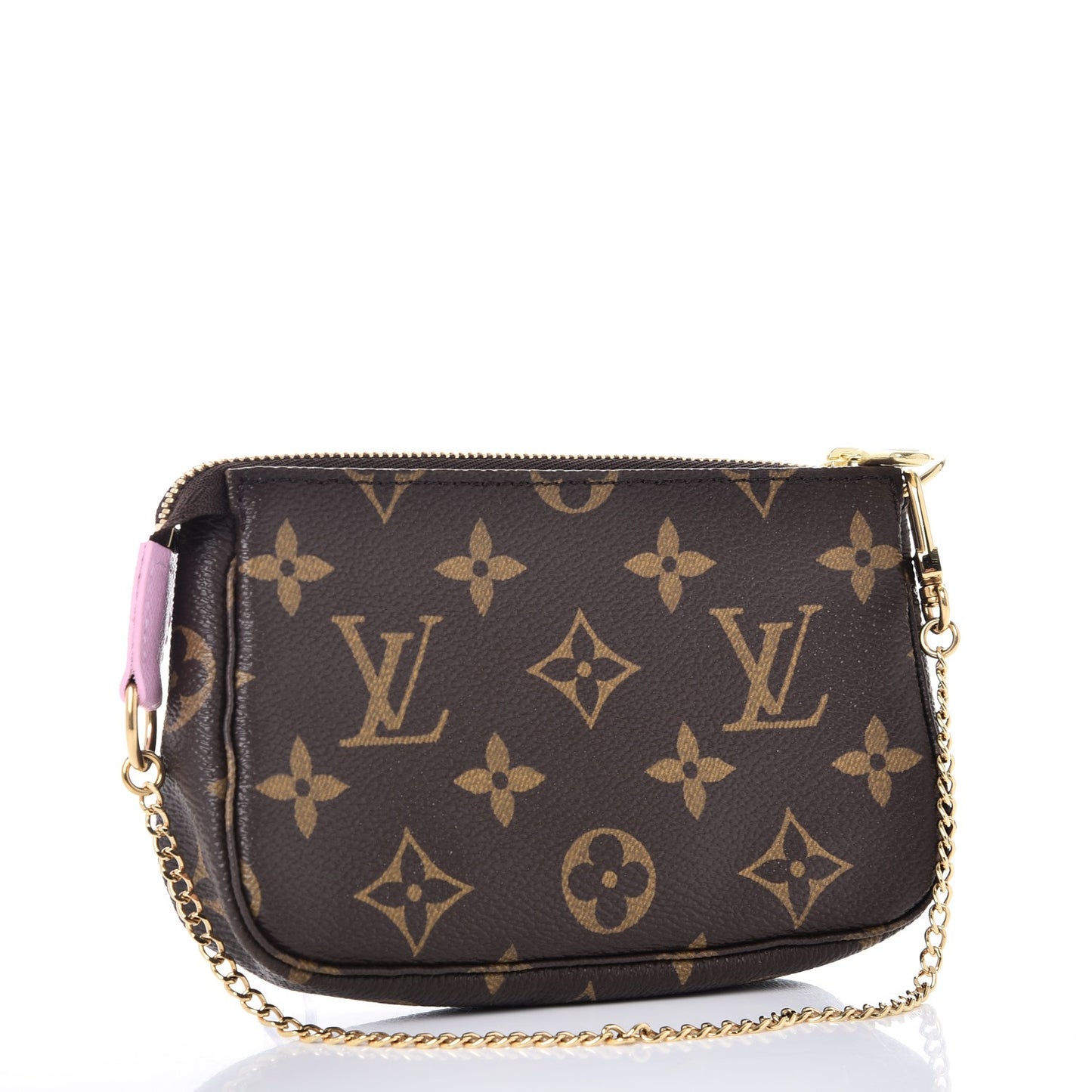 Monogram 2016 Christmas Animation Mini Pochette Accessories Rose Ballerine