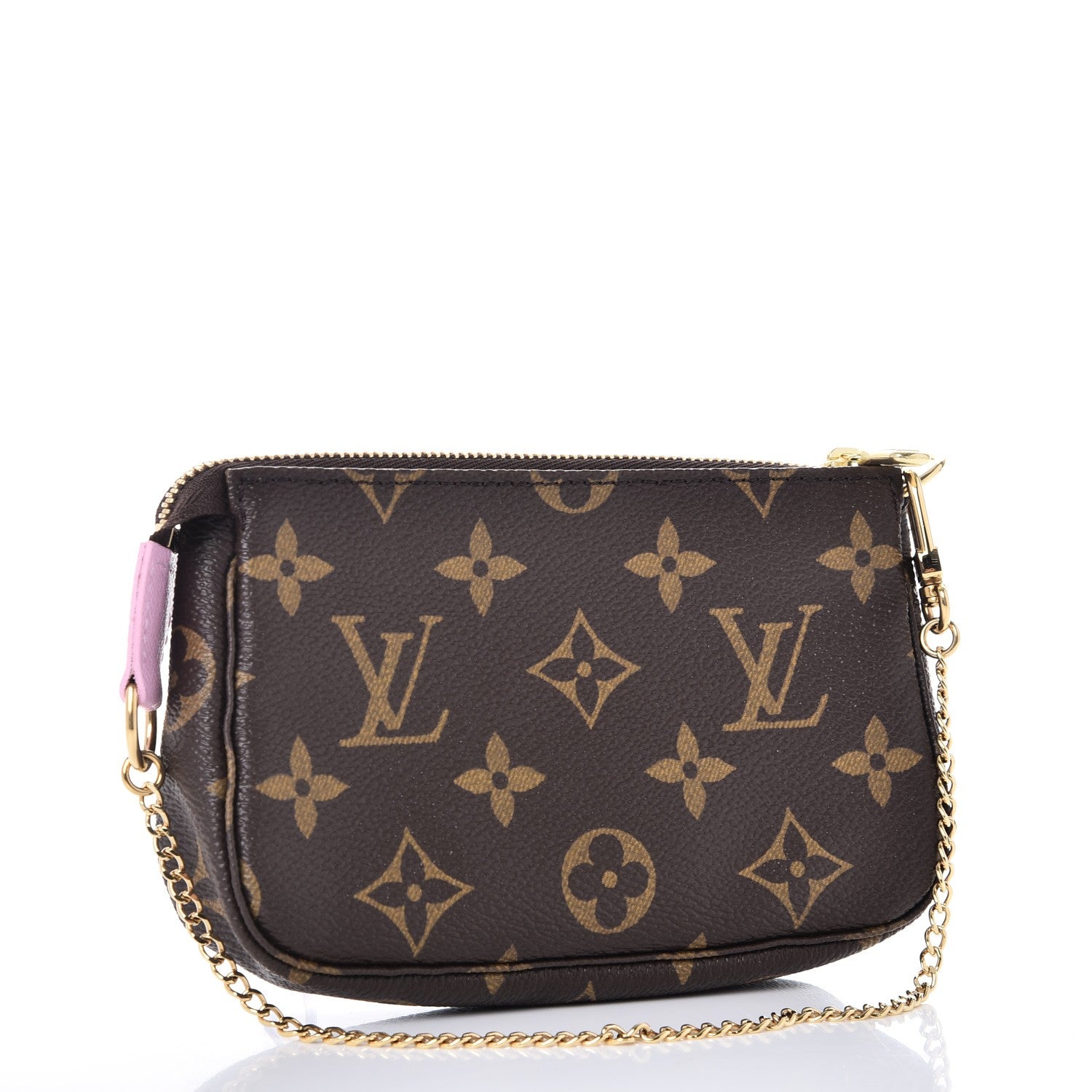 Louis Vuitton Monogram 2016 Christmas Animation Mini Pochette Accessories Rose Ballerine 3 of 8