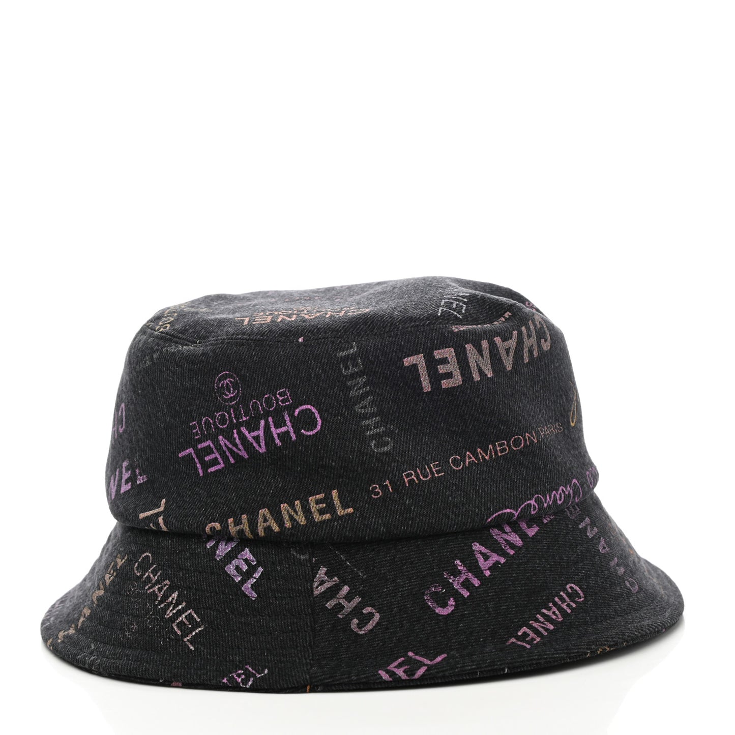 Denim Mood Cloche Bucket Hat S Black