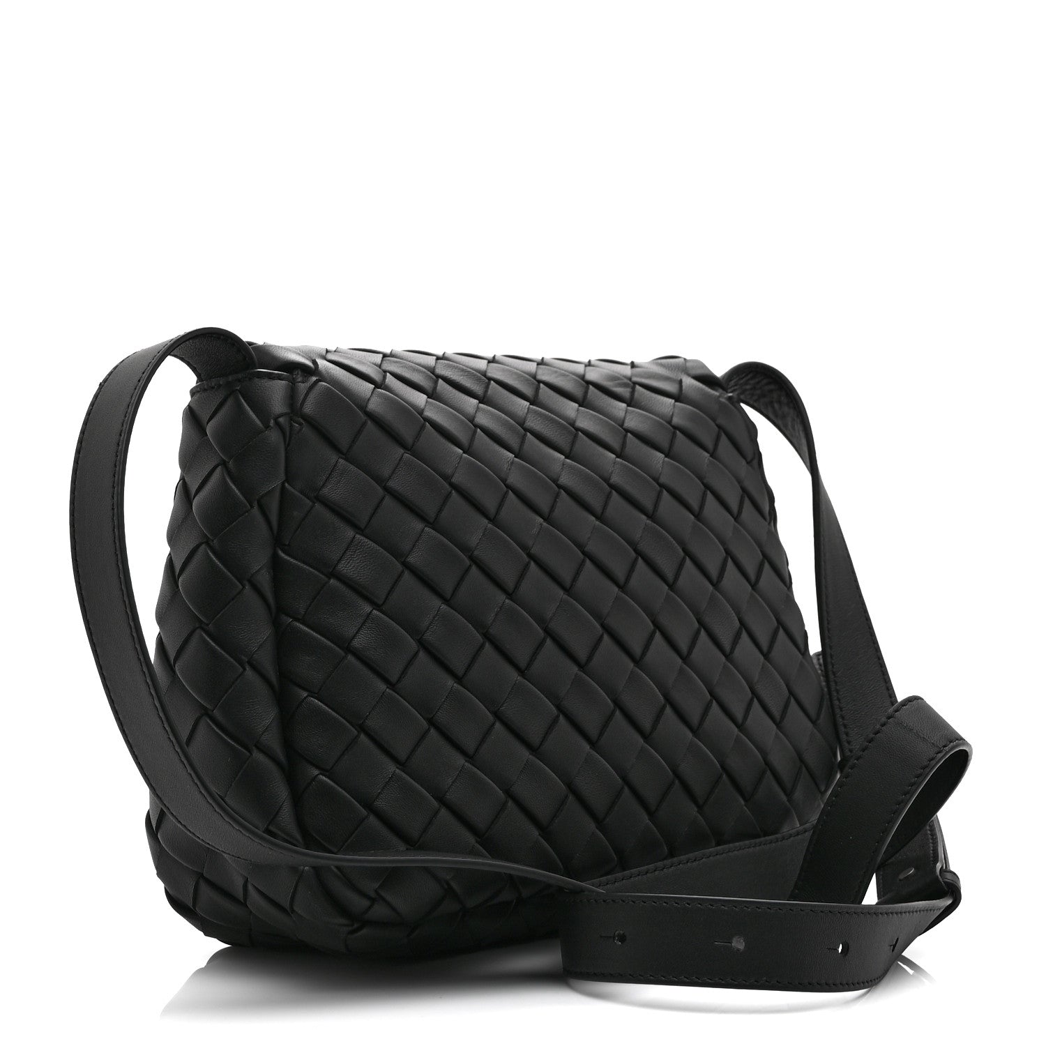Bottega Veneta Nappa Intrecciato Small Cobble Messenger Bag Black 3 of 11