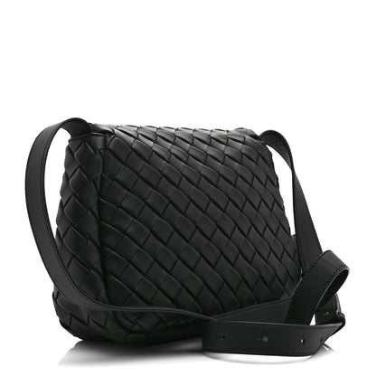 Bottega Veneta Nappa Intrecciato Small Cobble Messenger Bag Black 3 of 11