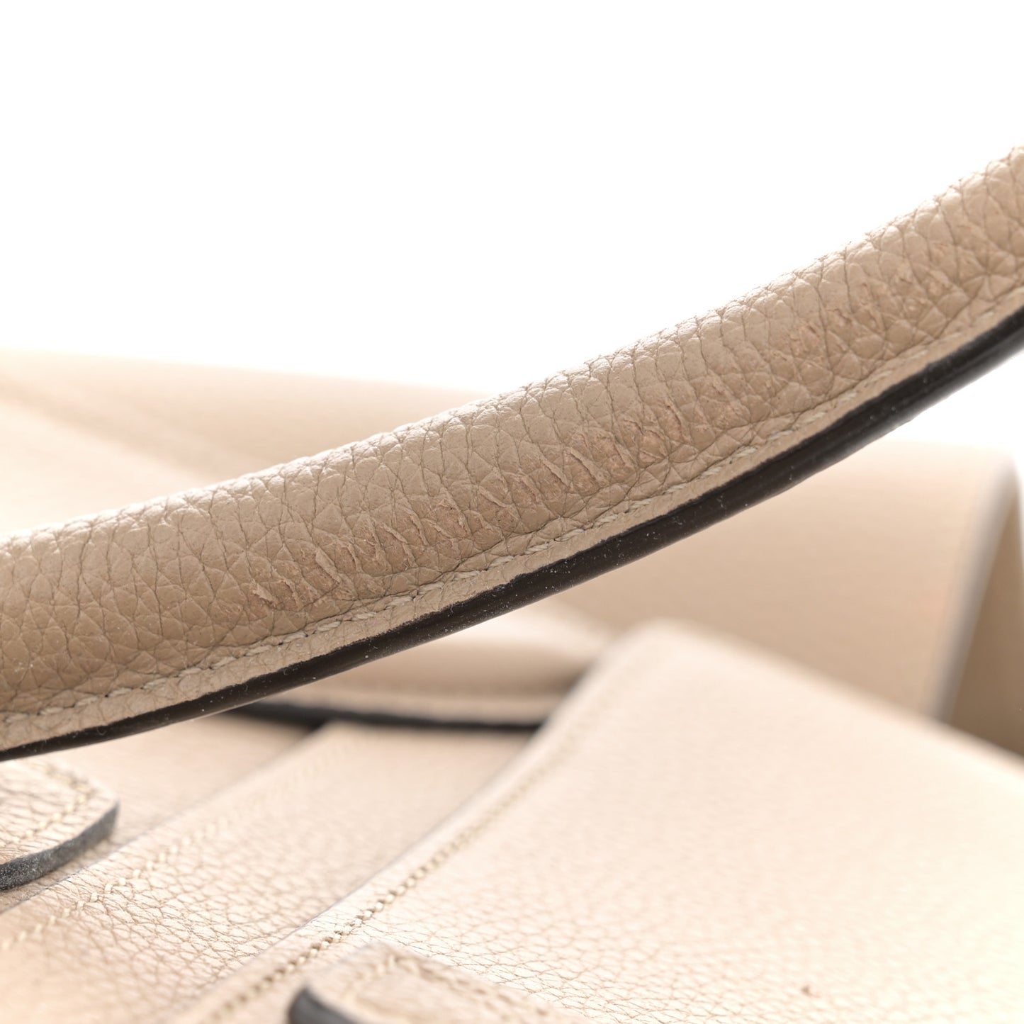 Drummed Calfskin Mini Luggage Dune
