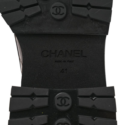 Chanel Calfskin Quilted CC Mocassin Loafers 41 Brown 6 of 8