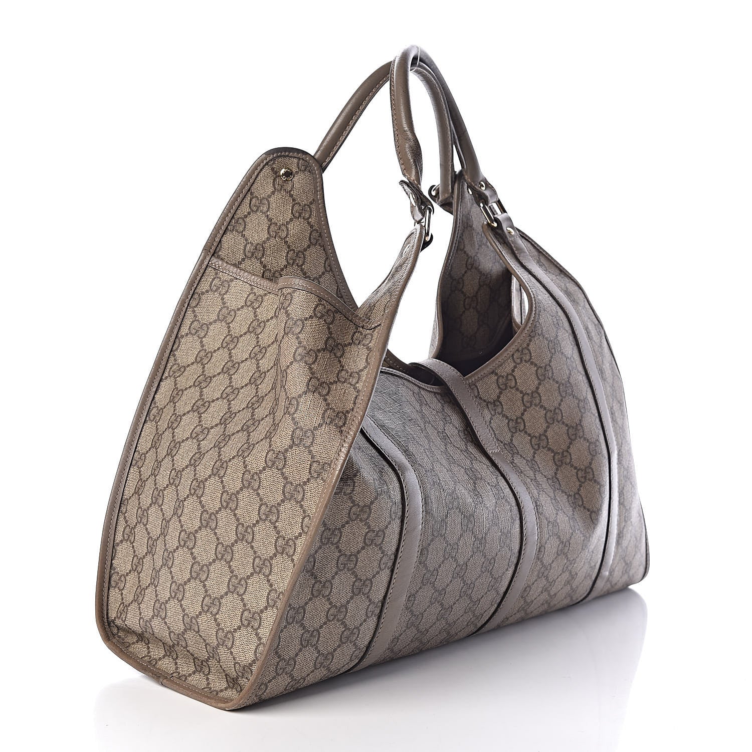 Gucci GG Plus Monogram Large Joy Shoulder Bag Grey 3 of 15