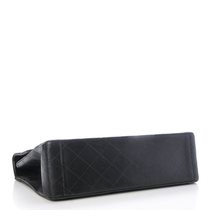 Chanel Lambskin Quilted XL Jumbo Single Flap Black 5 of 9