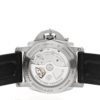 Panerai Titanium Rubber 44mm Luminor Marina 1950 3 Days Automatic Watch Black PAM00351 4 of 7