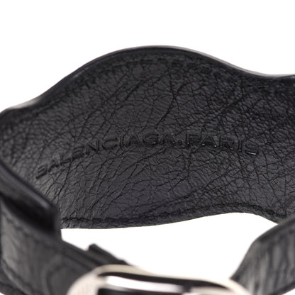 Balenciaga Agneau Arena Giant 12 Silver Bracelet M Black 7 of 10