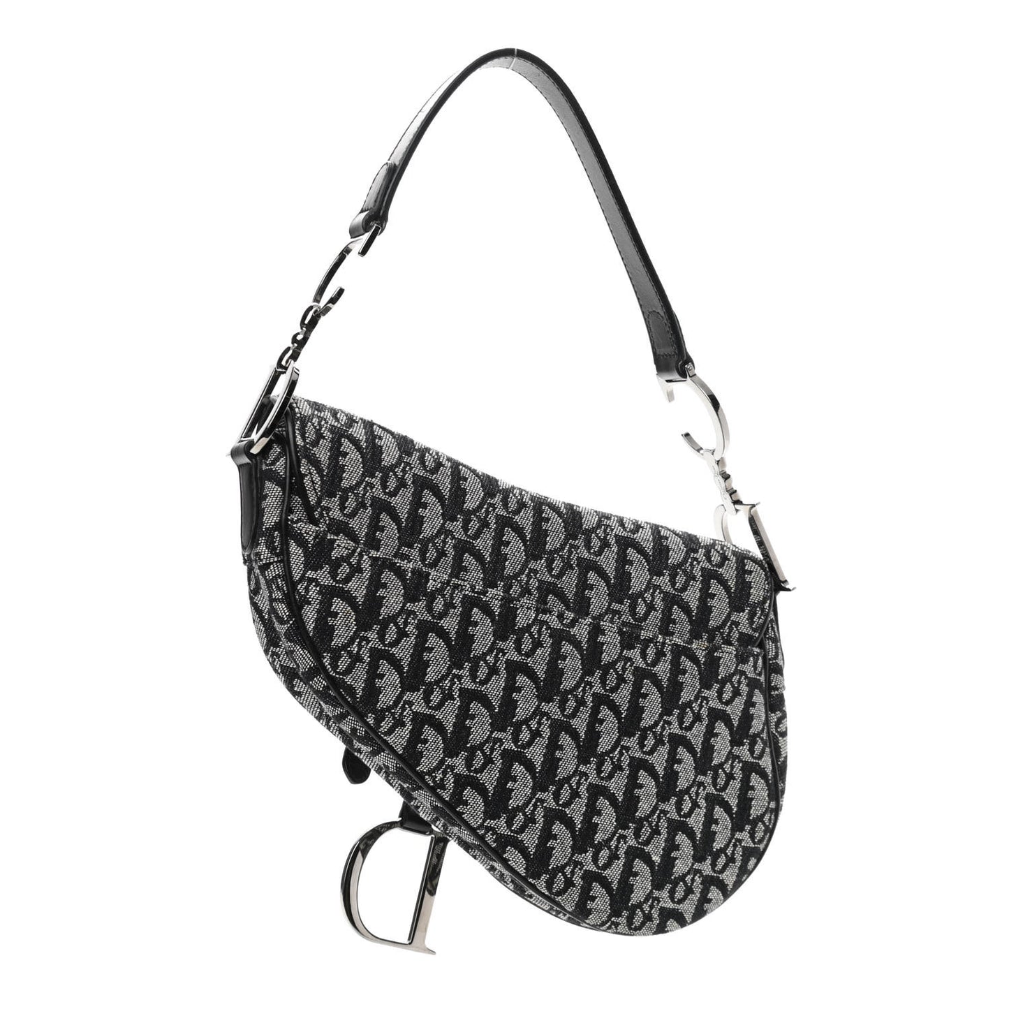 Monogram Saddle Bag Black