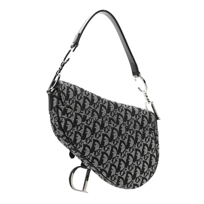 Christian Dior Monogram Saddle Bag Black 3 of 10