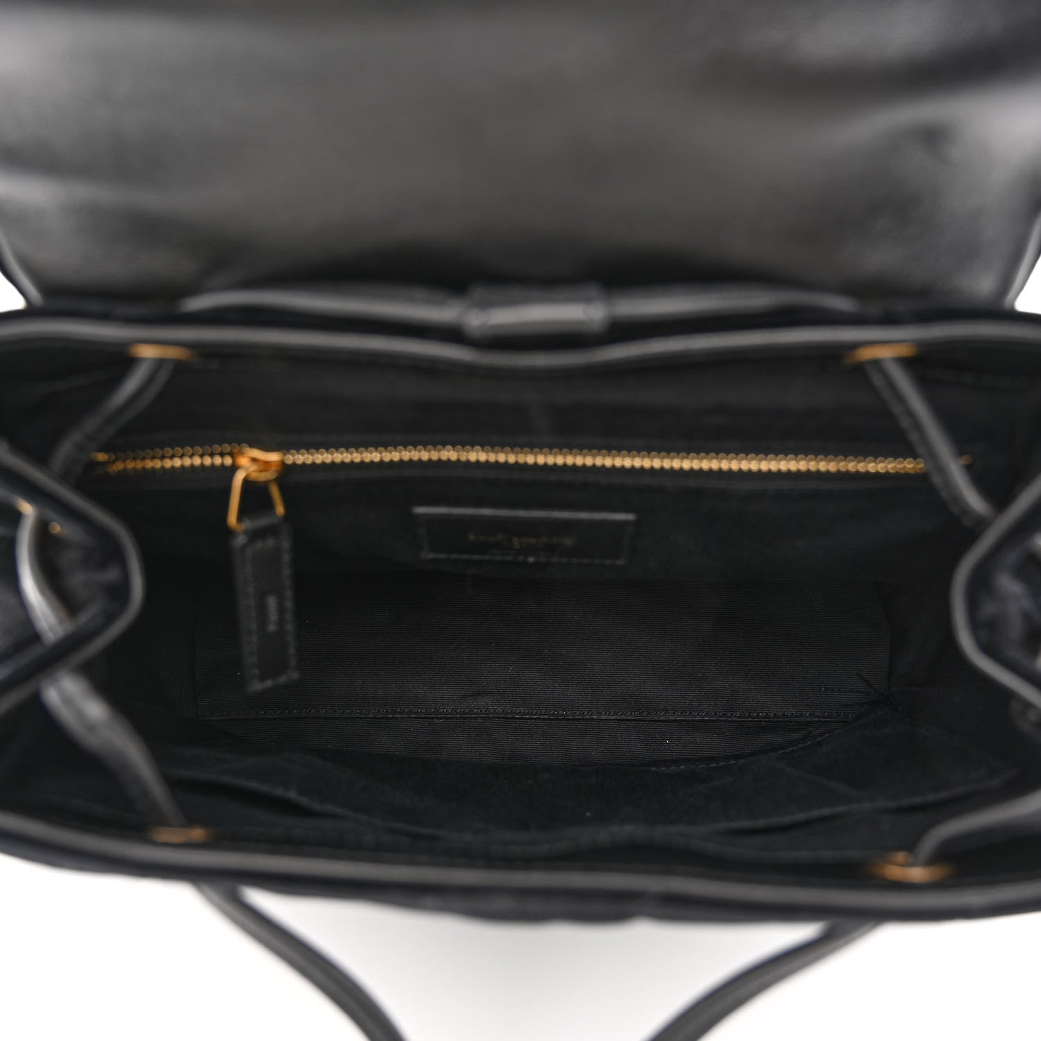 Saint Laurent Velvet Y Quilted Monogram Small Loulou Backpack Black 5 of 10