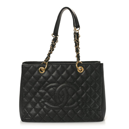 Chanel Caviar Quilted Grand Shopping Tote GST Black 1 of 14