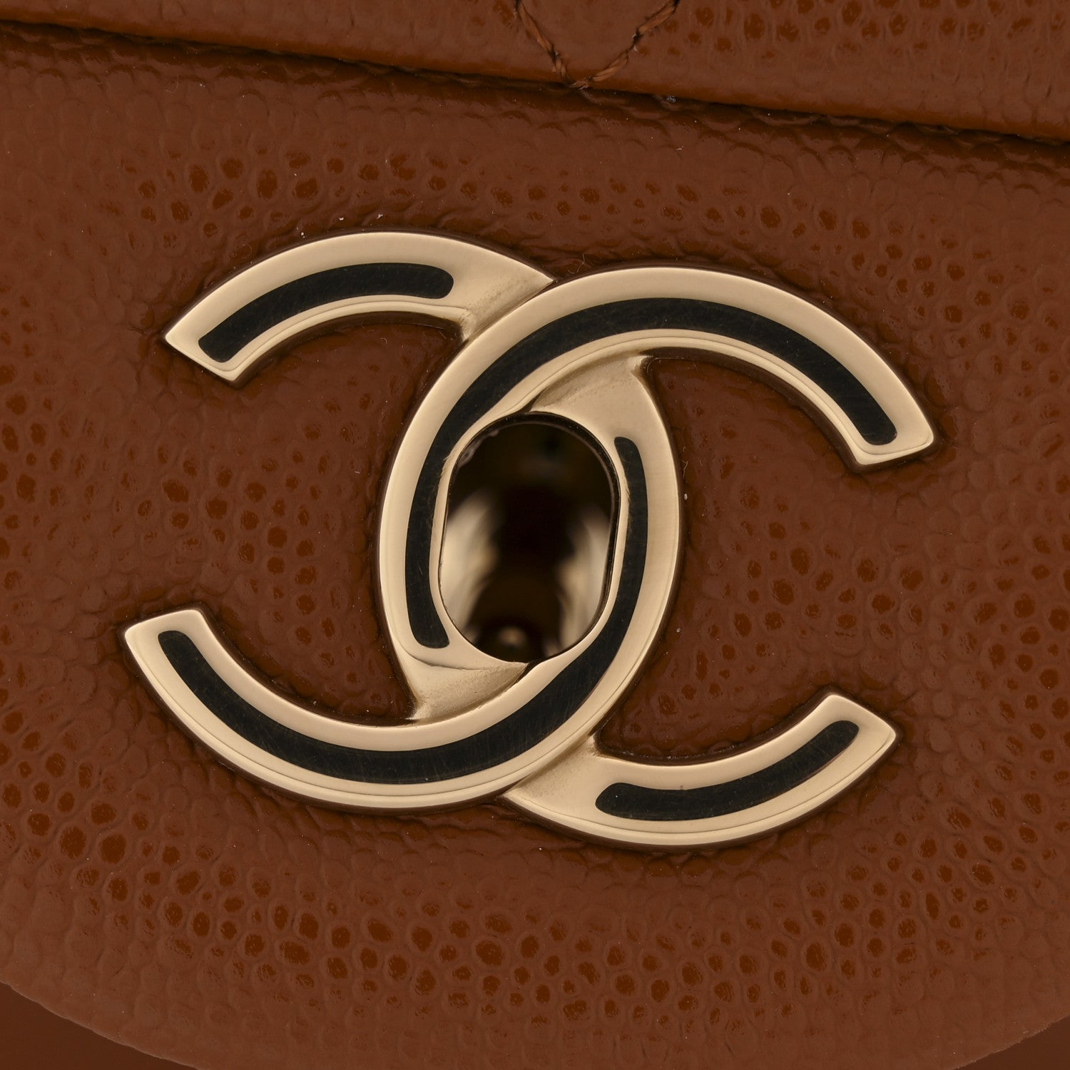 Chanel Caviar Quilted Jumbo Double Flap Light Brown 11 of 11