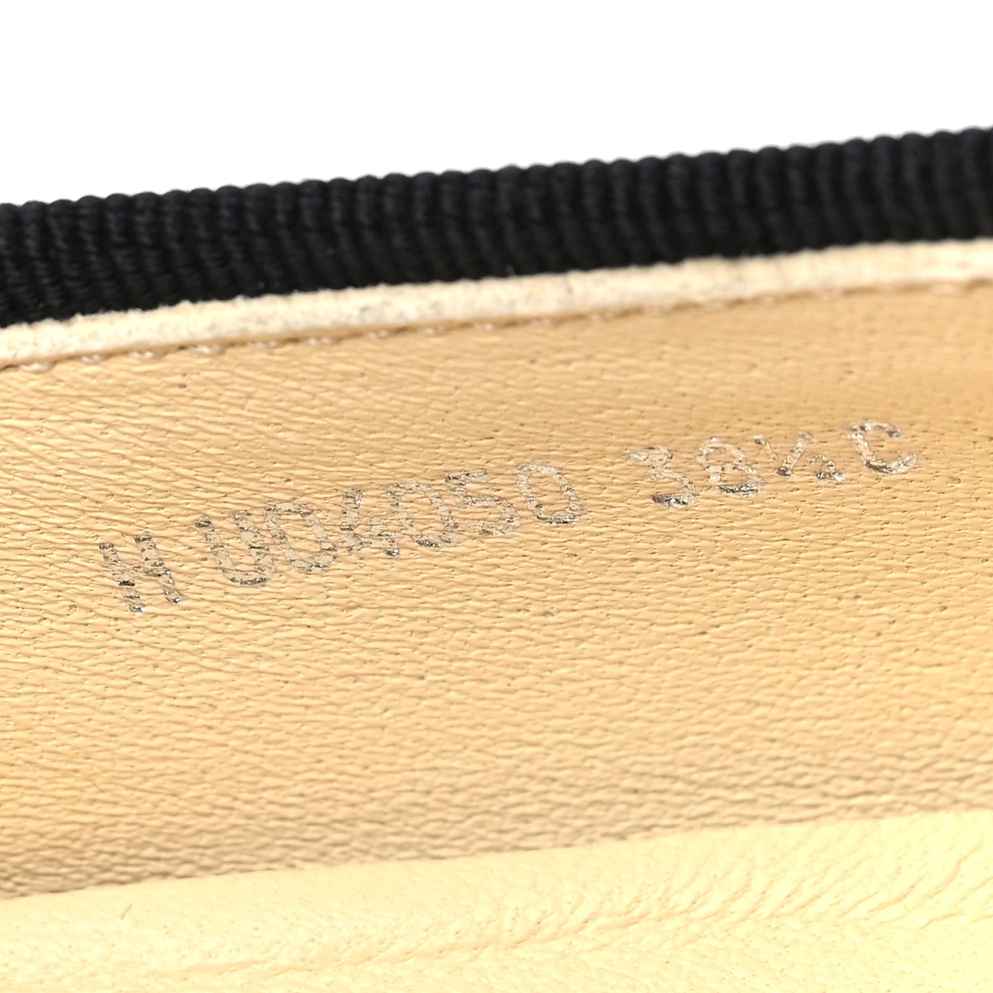 Lambskin Cap Toe CC Uniform Ballerina Flats 38.5 Black 38.5 Black
