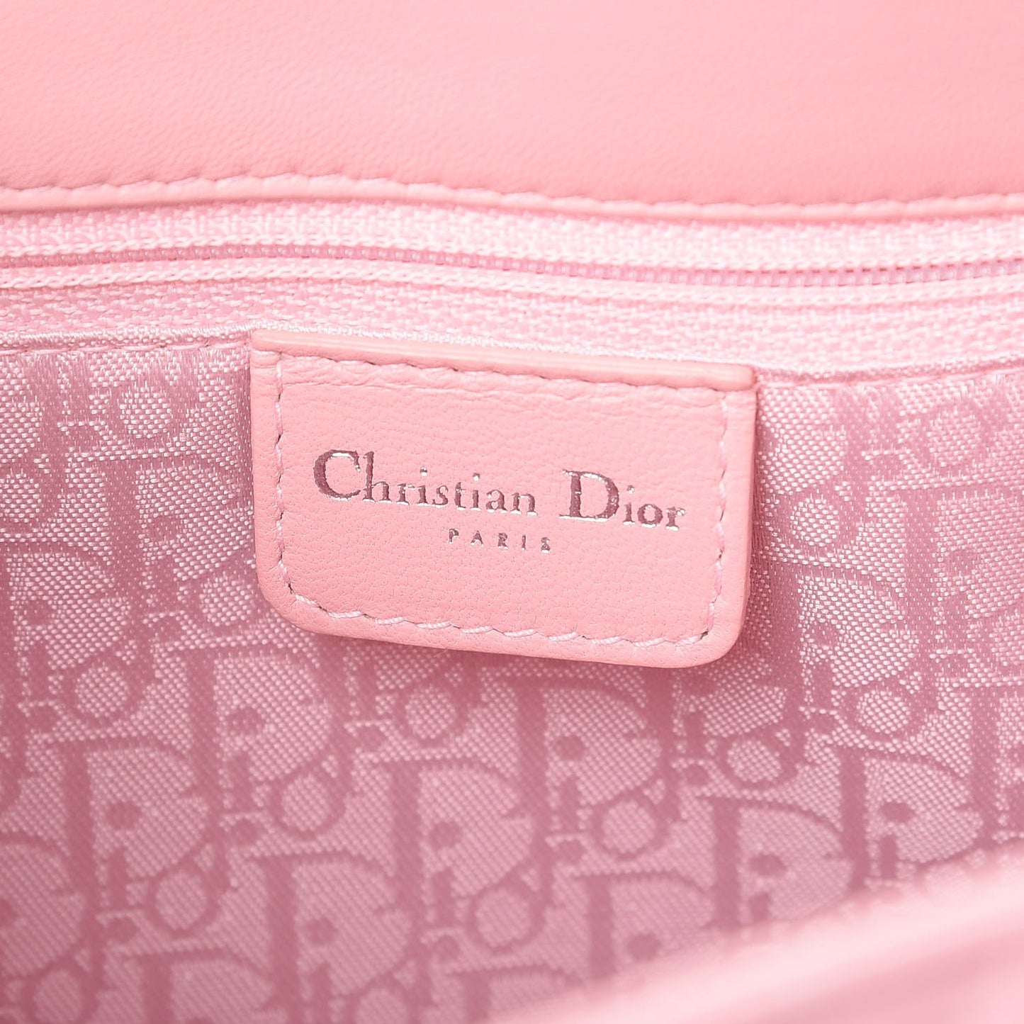 Lambskin Cannage Large Lady Dior Shopper Tote Pink
